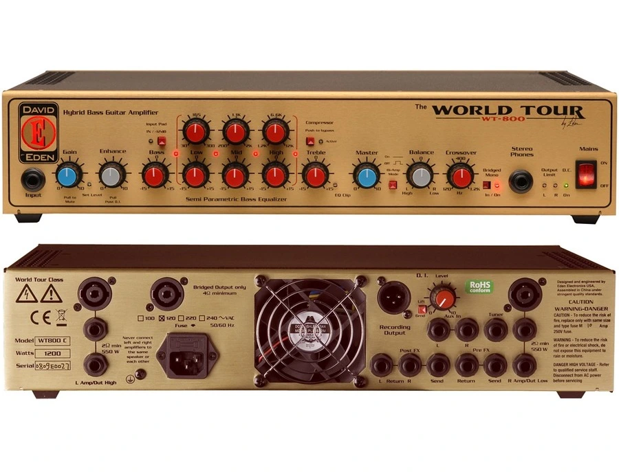 eden-wt800-xl Eden Bass Amp Head WT 800 - Image 1